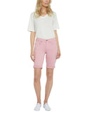 NYDJ Womens Petite Ella Roll Cuffs Jean Shorts Coquette Pink 10 P