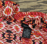 Teeze Me Juniors Printed Handkerchief-Hem Shift Dress Red Multi XL