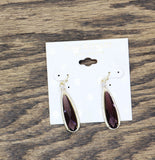 Isaac Mizrahi Teardrop Rhinestone Pave Dangle Purple 2 in.