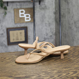 A New Day Sayler Thong Heel Sandals 92611291 Tan Brown 9.5M