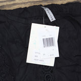 Raviya Womens Plus Size Lace-Inset Mini Cover Up 76399X Black 0X