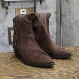 Universal Thread Patsy Tall Fringe Western Boots Cowgirl Chocolate Brown 8M