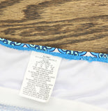 Swim Solutions Printed Tummy-Control Tankini Swim Top Tile Together Blue 16