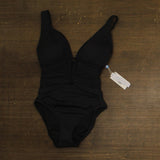 Bleu By Rod Beattie Womens Molded-Cup One-Piece Swimsuit RBKK24715 Black 6