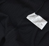 Denim & Co. Ribbed Elbow Sleeve Turtleneck Top A705385 Black S