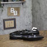 A New Day Twiggy Multi Buckle Mini Heel Flats 94303769 Black 6.5M