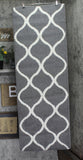 Maples Rugs Rebecca Moroccan Trellis Runner Rug 0001089264312 Grey 21" x 60"