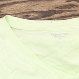 Calvin Klein Womens Plus Active Crewneck T-Shirt PF4X2302 Iced Lime Green 1X