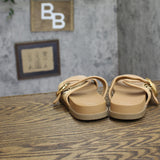 A New Day Meg Raffia Buckle Slide Sandals 94748234 Brown 7.5M