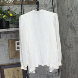 Alfani Chiffon Sleeve Open Front Cardigan 100142028MS Calla Lily Off White M
