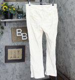 DG2 by Diane Gilman Size Stretch Knit Twill Boot-Cut Jegging Cream Off White 1X