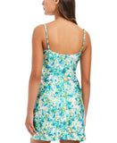 Red Carter Out of Sight Knit Cover Up Dress Papyrus Multi Blue Green M
