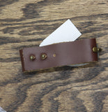 Erica Lyons True Be You Be Kind" Heart Cuff Bracelet Silver Gray / Brown 8.5"