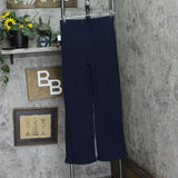 Tommy Hilfiger Womens Short Sleeve Ribbed Pajama Pants Sky Capital Blue M