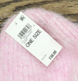 On 34th Womens Solid Brushed Beanie Rolled Cuff MO1542505 Blush Pink.