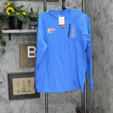 NBA Oklahoma City Thunder Men's Crew Neck Sport Fleece Sweatshirt Light Blue L