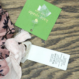Kate Spade New York Womens Wild Roses Tassle Rectangle Oblong Scarf Pink OS