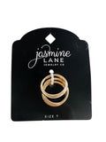 Jasmine Lane Womens Fashion 3 Pack Matching Ring Set Gold Yellow 7