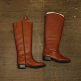 On 34th Womens Firesse Riding Boots 10019685500 Cognac Leather Brown 5.5M