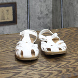 Cat & Jack Girls Toddler Woven Sandals 166cd3d45857c5 White 10T