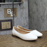 Journee Collection Womens Comfort Kavn Flats KAVN-WD White 7.5W