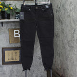 Silver Jeans Co. Suki Womens Mid Rise Skinny Jeans L93136EBK516 Black 33x27
