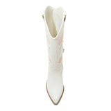 Universal Thread Womens Dixie Bone Floral Western Cowboy Boots Off White 12M