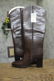 A New Day Womens Cairo Boots Faux Crocodile Block Heel 94568713 Croc Brown 8M