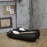 A New Day Womens Valentina Pointed Toe Buckle Ballet Flats 94462478 Black 6.5M