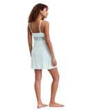 INC International Concepts Womens Lace-Inset Knit Chemise Clear Dew Green XL