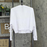 DKNY Sport Womens Lightweight Super Soft Pullover Sweatshirt White S