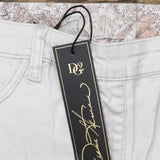 DG2 by Diane Gilman Womens Reversible Twill Pull-On Skinny Jean Gray Multi XL