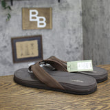 Goodfellow & Co. Mens Ian Comfort Flip Flop Thong Sandals Brown L (11-12)
