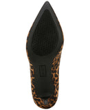 On 34th Womens Jeules Pointed-Toe Slip-On Pumps Leopard Micro Brown 6.5M