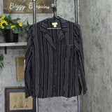 Sunday Brunch Notch Collar Pajama Set A665060 Multi Black M