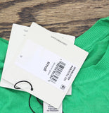 Calvin Klein Womens Fine Gauge Short-Sleeve Lightweight Sweater Blossom Green S