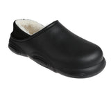 Foamwalk Mens EVA Faux Fur Lined Clogs 167cf8d2e8699f Black 10