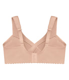 Glamorise Womens MagicLift Cotton Support Wirefree Bra 1001 1001 Cafe Brown 44F