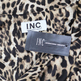 Inc International Concepts Men's Cheetah-Print Satin Pajama Shirt Animal Print M