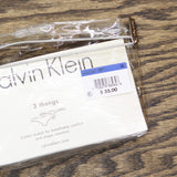 Calvin Klein Womens Carousel 3-Pack Thong QD3587 Black / White / Grey Heather XL