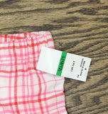 Max & Olivia Plaid Flannel holiday Bow Pajama Pants Pink / Red Plaid L (10/12)