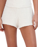 Steve Madden Womens Pull-On Chenille Sleep Shorts SM11962 White S