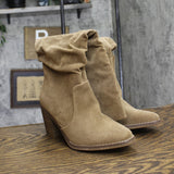 Universal Thread Womens Harlan Dress Boots 88098579 Taupe Brown 6M