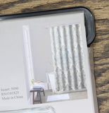 Classical Spa Collection Curtain Set with Hooks Gray Multi 70 in. x 72 in.