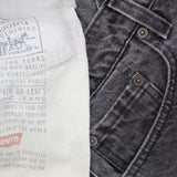 Levi's Upcycle Baggy Vintage 550 Relaxed Fit Jeans Black Wash See Measurements
