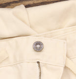 Woolrich X TGT Mid-Rise Straight-Leg Slouchy Cargo Twill Pants Cream Off White L