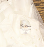 Rare Editions Girls Tiered Pearl Sleeveless Babydoll Dress Cream Off White 6-9M