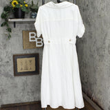 Banana Republic Womens Sedona Linen Dress 579133 White S