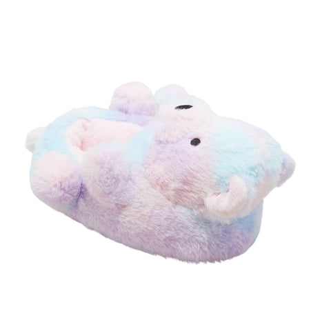 Cat & Jack Girls Bears Print Loafer Slippers 91309338 Purple Multi XL (6/7)