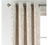 Linden Street Top Light-Filtering Single Curtain Panel Silver Beige Brown 50x84